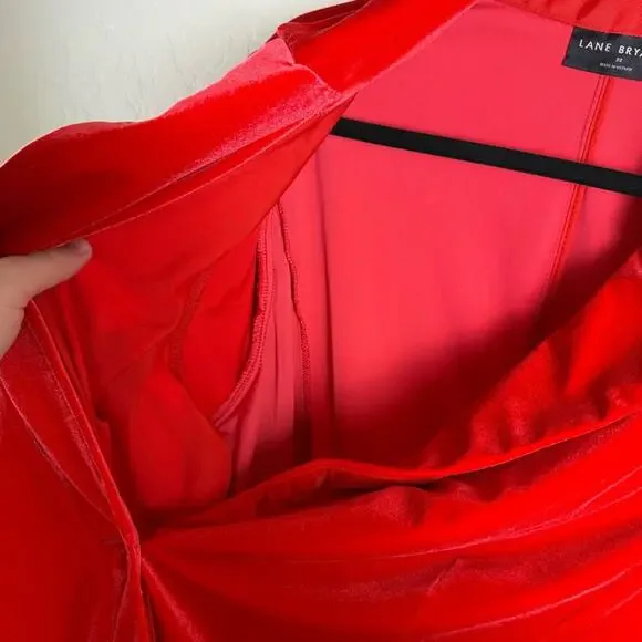 Lane Bryant Red Velvet Blazer Jacket 22 - Picture 6 of 16